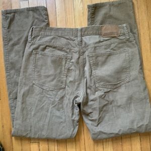 Khaki corduroy pants